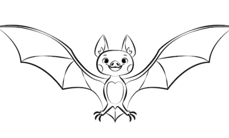 Outline:9uwqeznafki= Bat Clipart