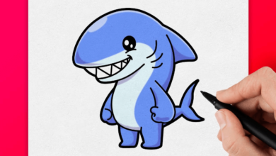 Cute:95ybprr5_Uk= How to Draw a Shark